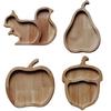 Serving Tray Easy To Clean Reusable Food Grade Eco-friendly Space-saving Keep Tidy Various Shapes Squirrel