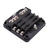 12V Fuse Block 6 Way with LED Indicator Light 12 Volt Fuse Box ATO/ATC Marine Fuse Panel Waterproof 24V for Automotive Boat Car