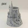 Magic Castle Decor Shape Pen Holder, 3D Printed Desk Organizer for Pens, Pencils, Makeup Brushes, Decorative Pencil Storage Cup Home Office