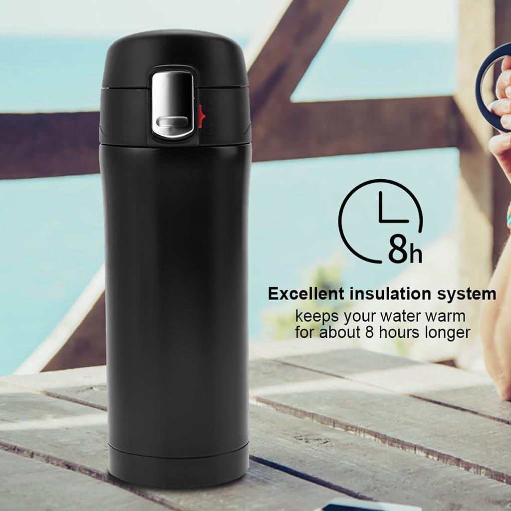 Stainless Steel Vacuum Thermos Insulated Water Bottle Travel Mug Coffee Tea Cup 350ml