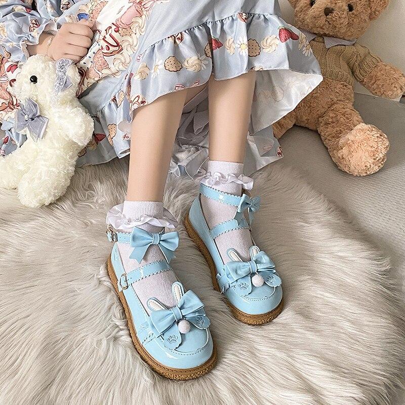 Rimocy Sweet Lovely Bow Mary Janes Женские туфли на плоской подошве с ремешком на щиколотке и бантом в стиле Лолита Туфли для женщин Модная молодежная студенческая обувь