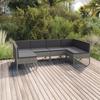 Day and Night - Day and Night Garden Furniture Set 6 Pieces and Gray Synthetic Rattan Cushions