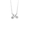 Lively Bicycle S925 Sterling Silver Necklace: Exquisite, Cute, Light Luxury with Bling Zircon Clavicle Chain for Women