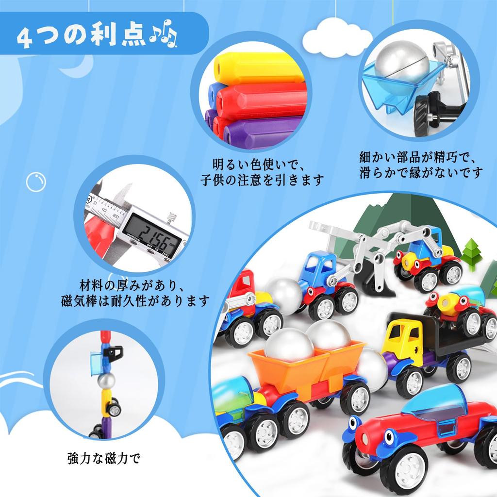 Игрушечная машинка HIWO для мальчиков и девочек, набор для сборки игрушечной машинки, самолета, магнитная машинка своими руками, популярная детская сумка для хранения, в комплекте креативность