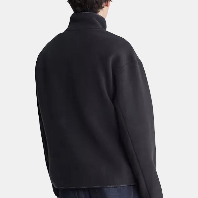 Calvin Klein Однотонная простая удобная куртка на молнии для мужчин, черная 81QP405-001