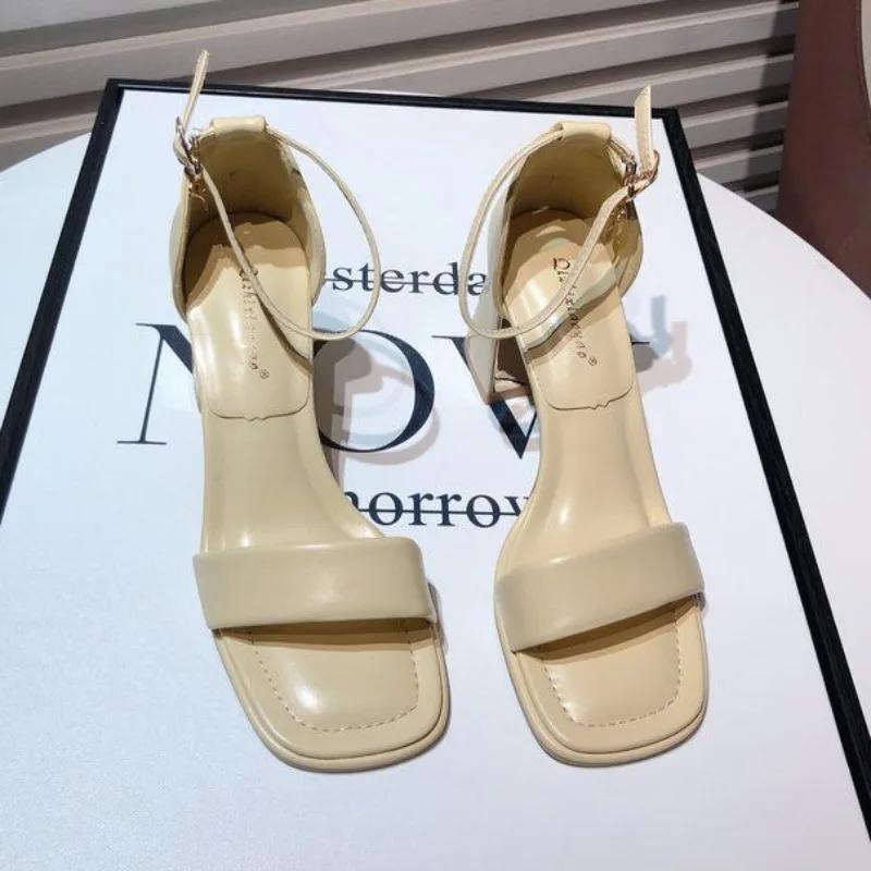 Daily Pumps High Heels Woman Shoes Heeled Sandals For Women Korea Or Chic And Elegant Sandal Wholesale Bulk Low Price Shoe