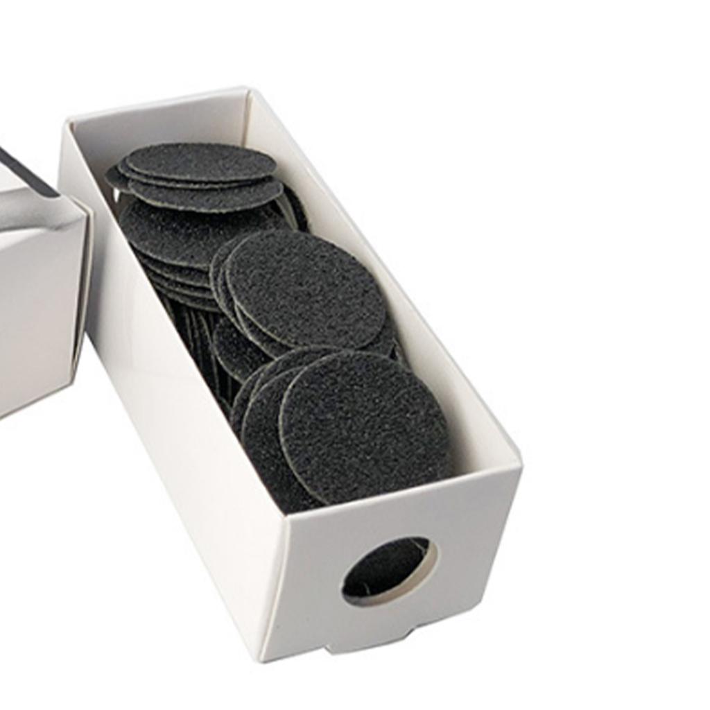 25 мм Электрическая насадка для триммера для ногтей со 100 шт. подушечек для пилок для ногтей для маникюра, полировки, удаления омертвевшей кожи