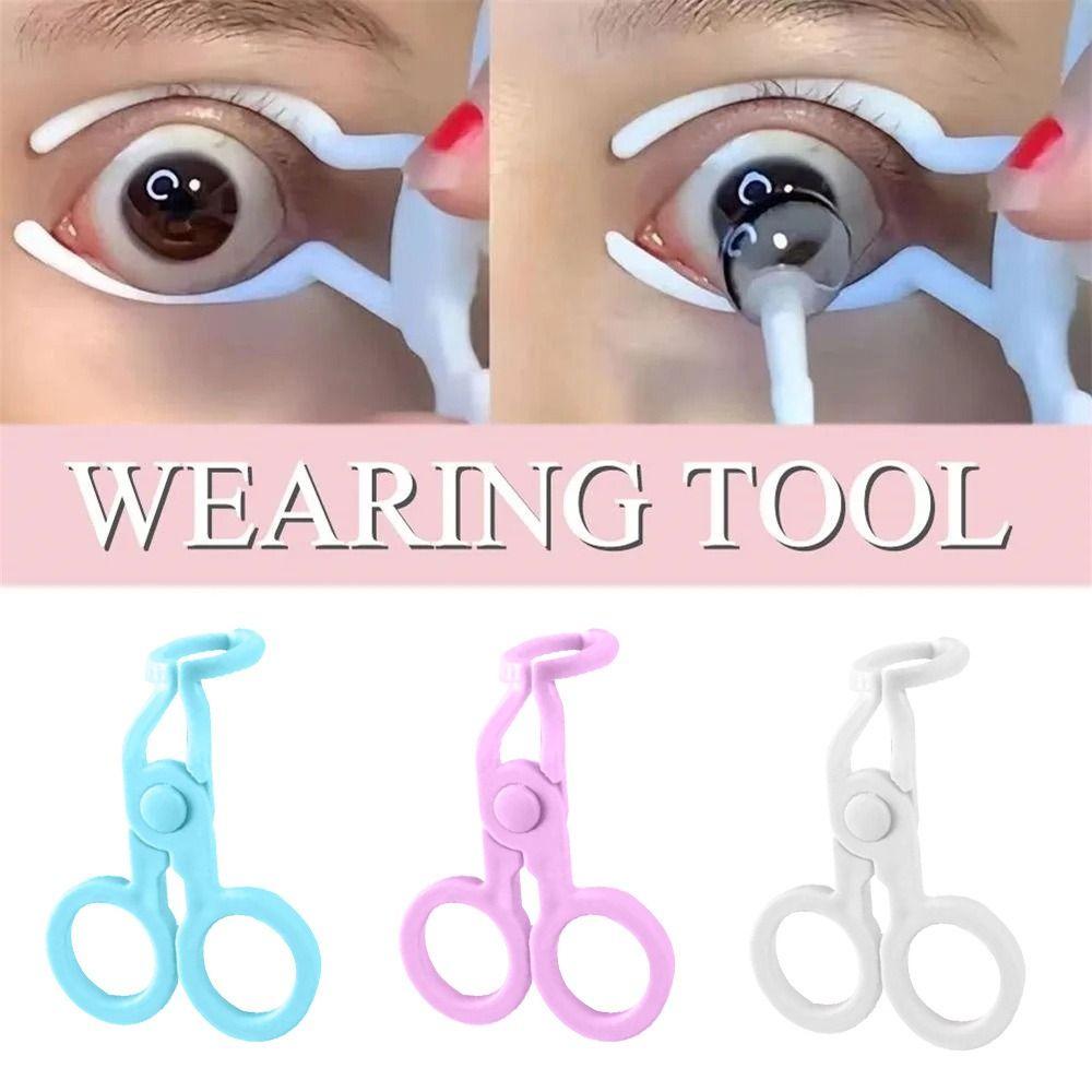 Suction Stick Women Eye Care Plastic Tip Tweezer Stick Contact Lenses Inserter Remover  Beginner