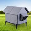 Приют для бездомных кошек с подставкой Зимний теплый домик для питомцев Палатка-укрытие для диких кошек, котят, щенков и диких животных