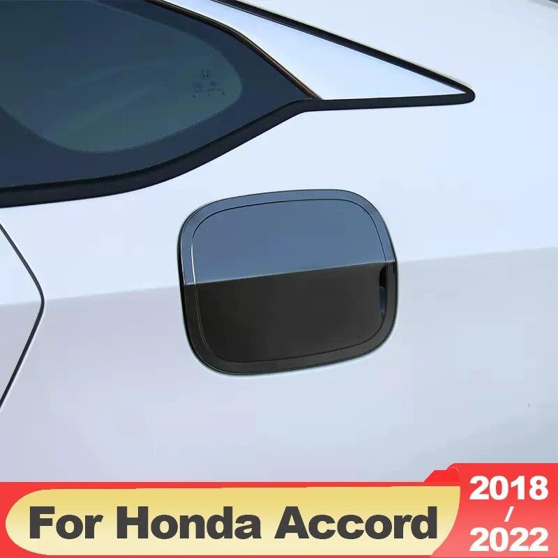Stainless Steel Exterior Car Oil Fuel Tank Cover Trim Sticker Case For Honda Accord X 10th 2018 2022 Accessories