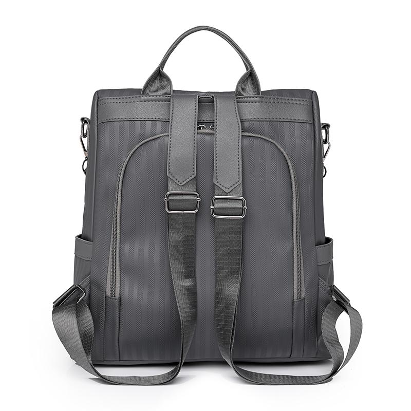 Women's Backpack Solid Color Large Capacity Travel Bag Patchwork Mother Bag