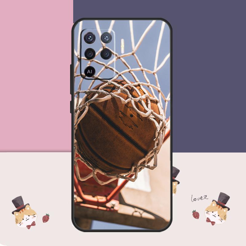 Чехол для баскетбола для Oppo A94 A74 A54 A18 A38 A58 A78 A98 A80 A60 A40 A96 A76 A16 A15 A17 A57 A77 A5 Pro