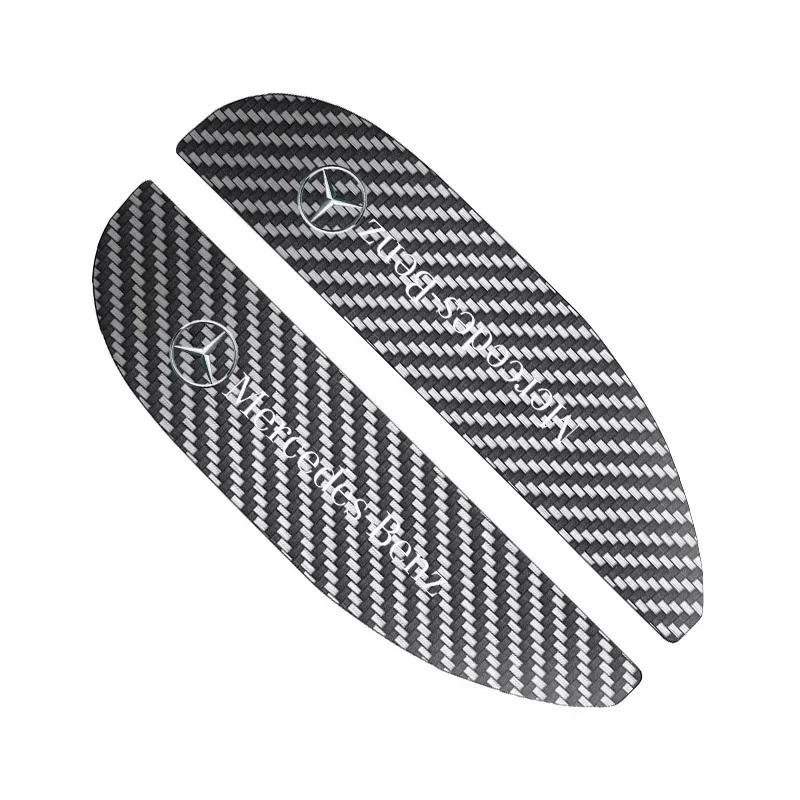 2pcs Car Rearview Mirror Rain Eyebrow Rain Shield Shade Protector Cover For Mercedes benz A B R G Class GLK GLA w204 W251 W463 UVWXY1