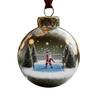 Christmas Santa Claus Hanging Decoration Clear Ball Playing Tennis Golf Soccer Basketball Badminton Santa Xmas Tree Hanging Ornament Pendant