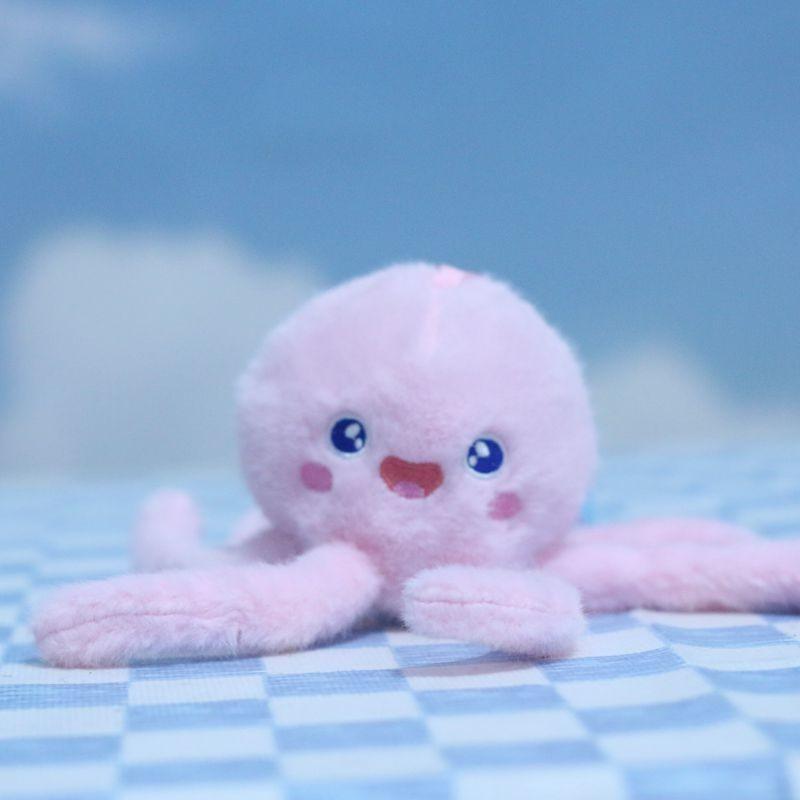 Cute Plush Ocean Animal Keychain With Colorful Shark Crab And Octopus For Kids