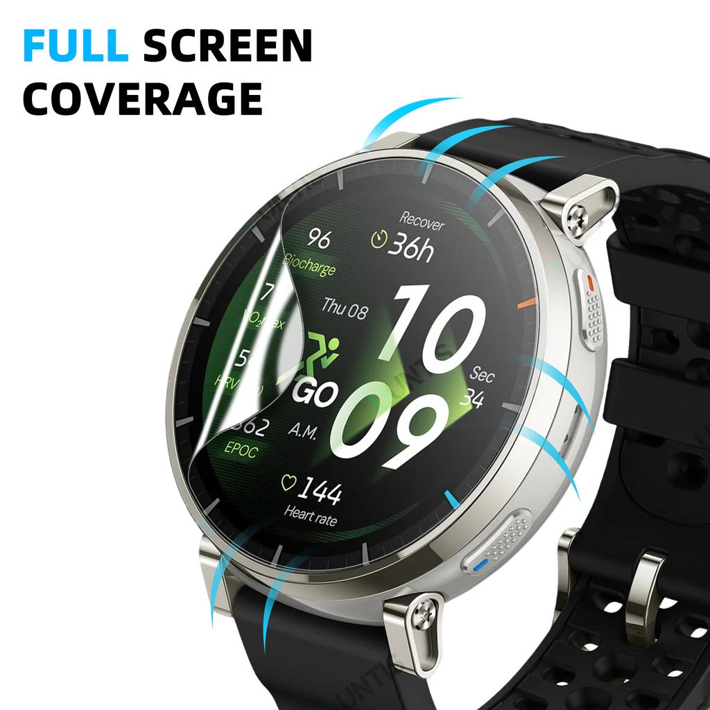Защитная пленка для экрана Amazfit Active 3 Премиум Антицарапающая Гидрогелевая Пленка HD Clear Полное Покрытие Мягкая Защитная Пленка Аксессуары