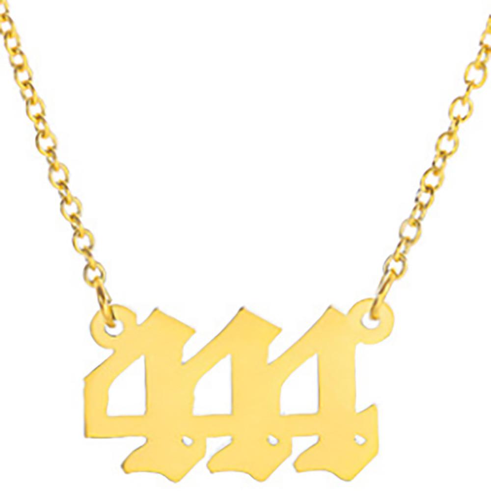 Трендовое европейское ожерелье с уникальным цифровым дизайном, элегантный простой модный аксессуар для женщин