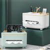 Light-Luxury Napkin Holder Multifunctional Remote Control Storage Desk Organizer  Home Office Use