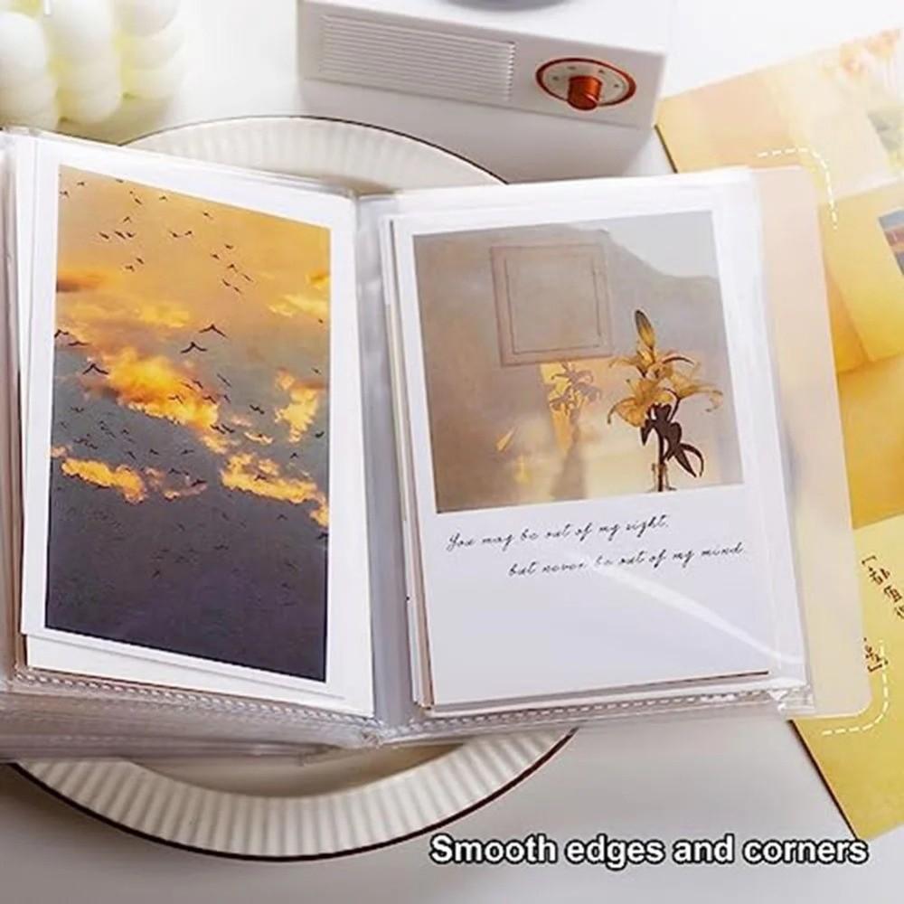 Simple 40 Pages/book Pocket Album Book A6 PP Photo Album Large Capacity Transparent Decorative Book Photo Postcard Organizer