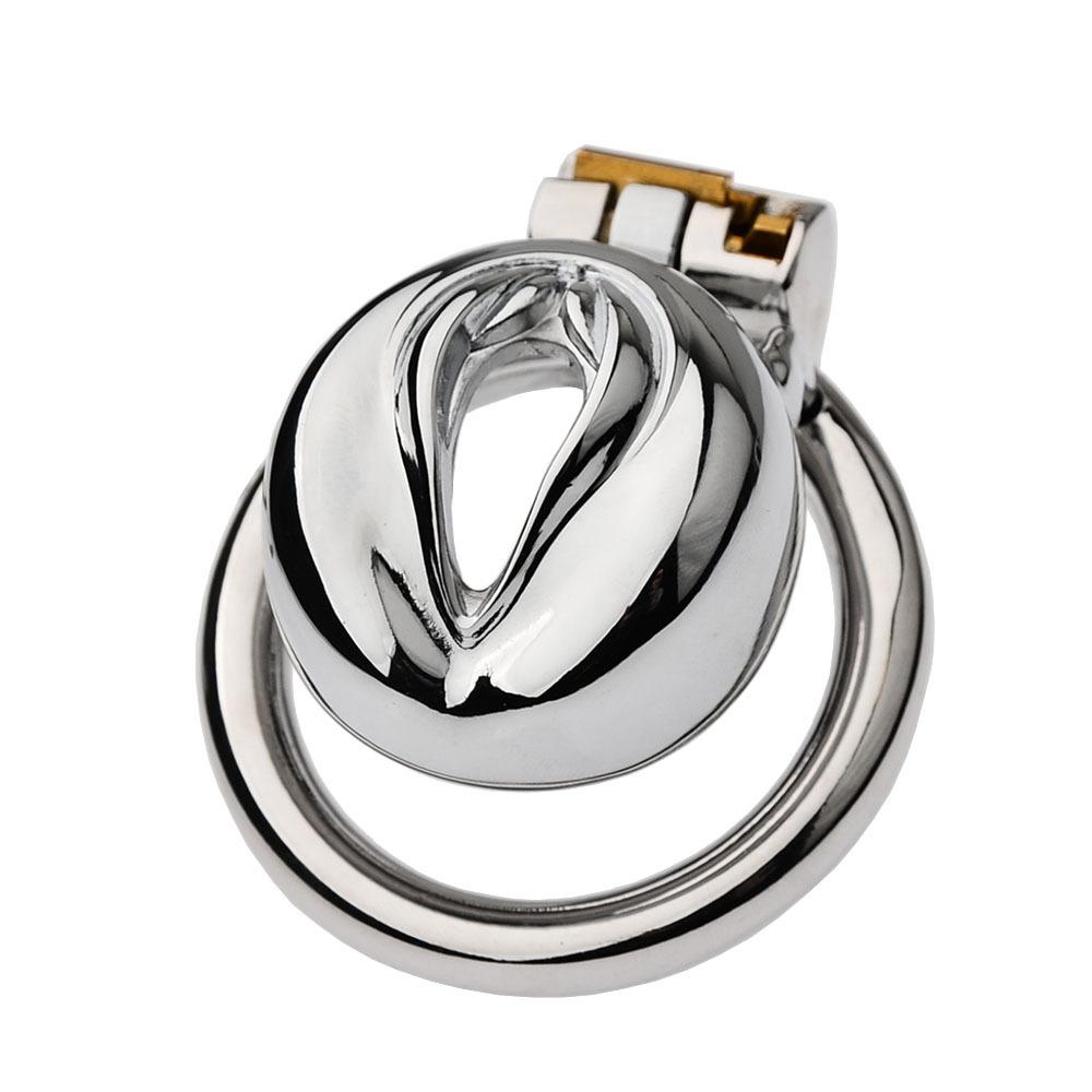 New Chastity Lock Metal Cock Cage Curve Ring Chastiy Belt Men Bondage BDSM Sex Toy Anti Cheat Erotic Urethral Penis Cage