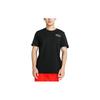 Letter Print Casual Round Neck Short Sleeve T-Shirt Men Tops Black 579991-01