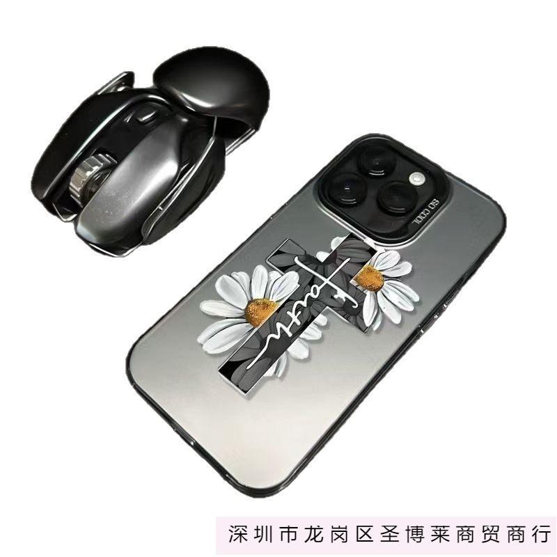 Чехол Chrysanthemum Cross Color Silver для Apple 16/15/14 Pro Чехол для мобильного телефона 15promax13/12/11X