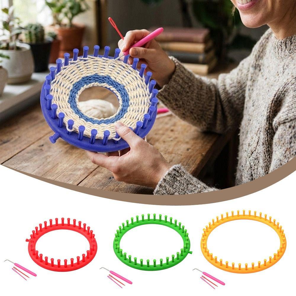 Многофункциональный круглый станок для вязания DIY Прочная машина для вязания стежками Инструменты для ручного вязания Вязание шарфа свитера шапки шали