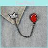 Unique U Shaped Alloy Brooch With Charming Cute Red Balloon And Boat Details