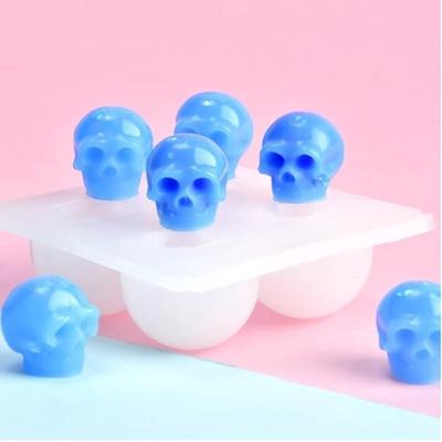 Череп силиконовая форма эпоксидная смола Diy Хэллоуин тема орнамент создатель