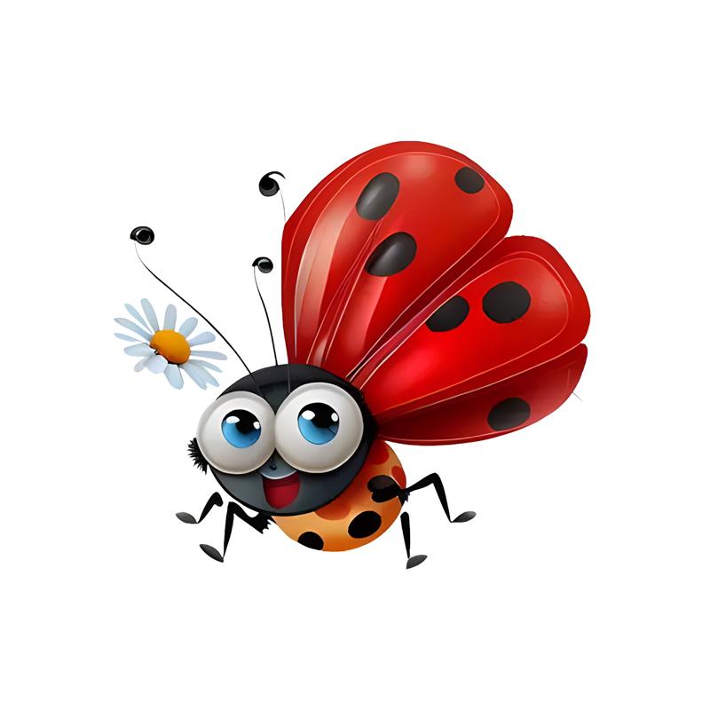 DS90#12.5x14см Милая наклейка на машину «Божья коровка» — водонепроницаемая, забавное украшение для автомобиля для мотоциклов, шлемов,