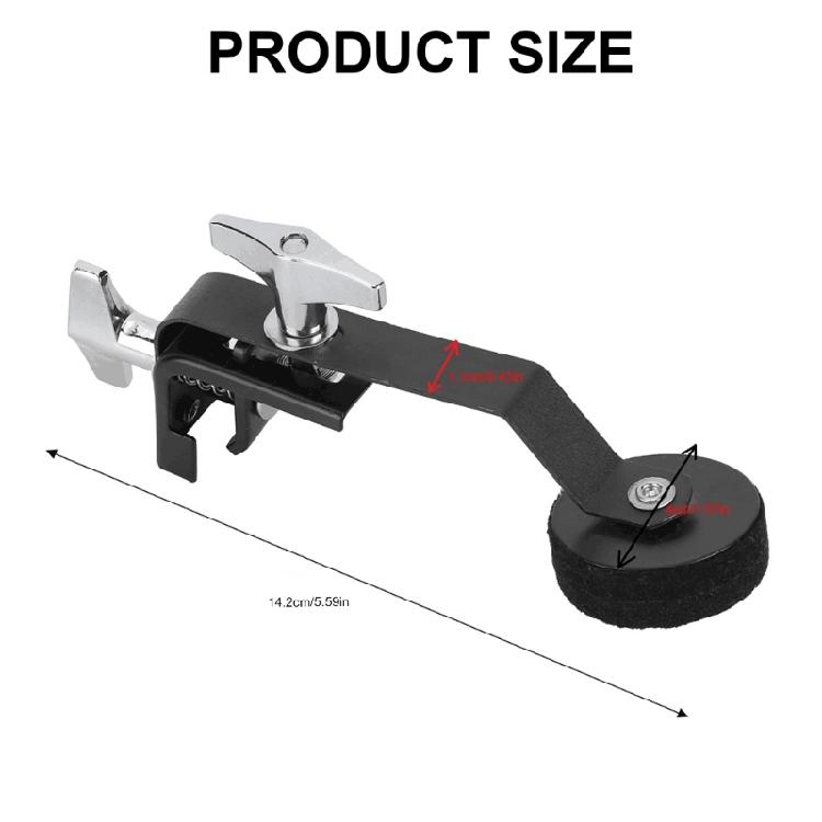 Metal Felt Drum Mute Silencers Muffler Clamp On Tone Control Muffler Replacement Drum Accessories Snares Musical Parts