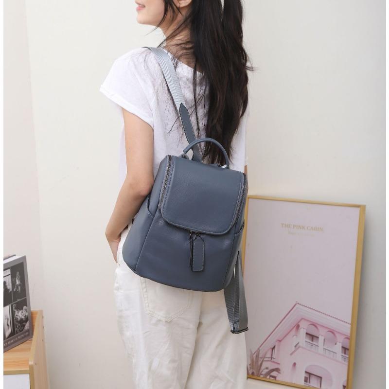 Натуральная кожа рюкзак женская сумка дорожная сумка модная студенческая школьная сумка большой емкости