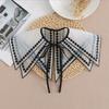 Lace Fake Collar Women Detachable Collars For Women False Collar Embroidery Floral Lolita Lapel Half Shirt Shawl Wrap Decoration