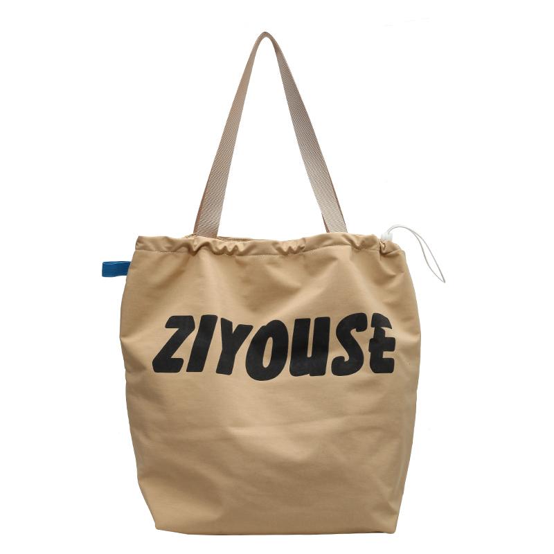 Женская сумка Большая вместительная сумка через плечо с буквенным принтом Большая сумка