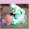 Adorable Led Colorful Glowing Polar Bear Plush Toy Soft Cartoon Animal Doll For Kids