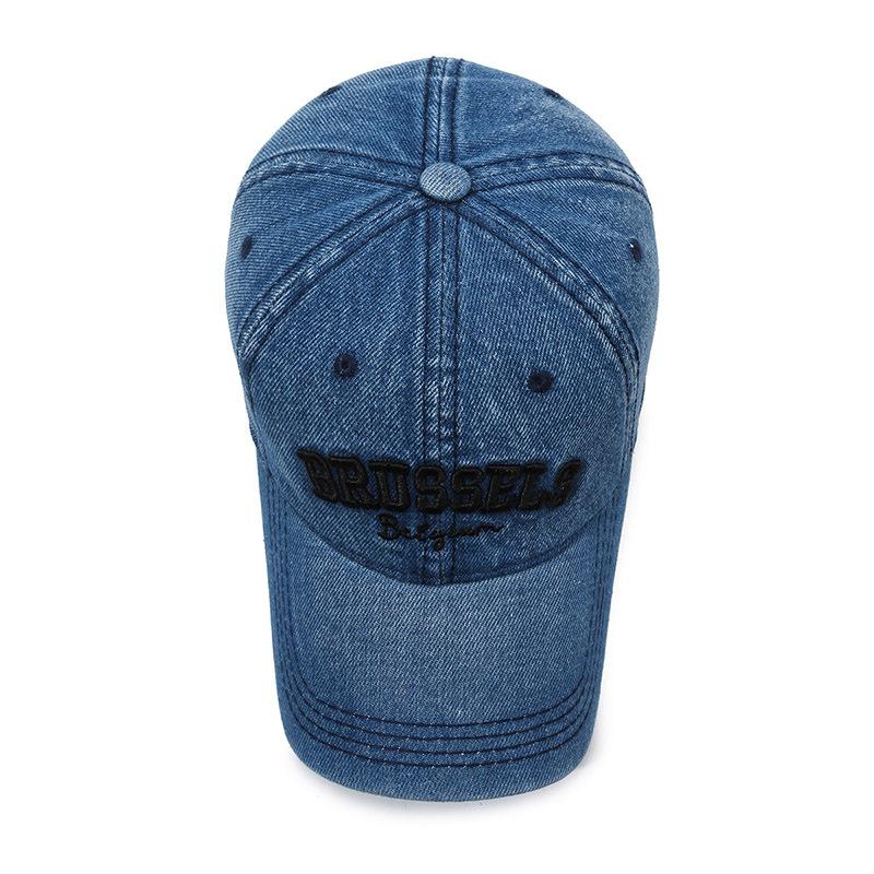 Мужская джинсовая шляпа с вышивкой, уличная женская солнцезащитная бейсболка, бейсболка Snapback, шляпа с солнцезащитным козырьком, шляпа для рыбалки, козырек