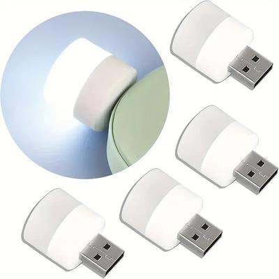 4 шт. Мини USB ночник теплый белый свет защита глаз книга чтение свет USB разъем компьютер мобильный зарядка светодиодный ночник