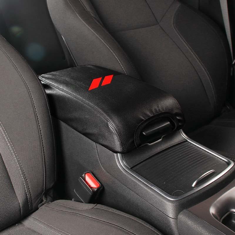 Leather Armrest Protective Cover Anti-Scratch Pad Cover For Dodge Charger 2011 Up For 300C 2011 Up Car Interior Accessories