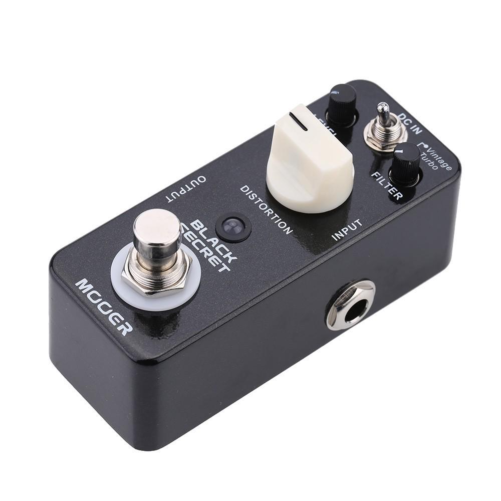 Педаль эффектов для электрогитары Mooer Black Secret Micro Mini Distortion True Bypass