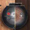 Zhang Xiaoquan 32cm Refined Iron Round Bottom Wok with Lid