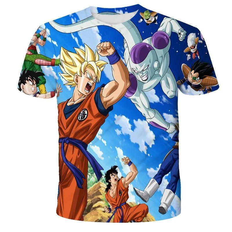Мужская футболка Dragon Ball 2026 для взрослых, летняя, с коротким рукавом, детская