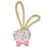 New Cute Cubic Zirconia Rabbit Brooches For Women Fashion Shining Animal Pin 3 Colors Available Copper Jewelry Good Gift