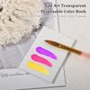 50 листов одноразовой тонирующей клеевой бумаги для маникюра, разрываемая книга для рисования, прозрачный лоток для смешивания цветов для лака, инструмент для дизайна ногтей