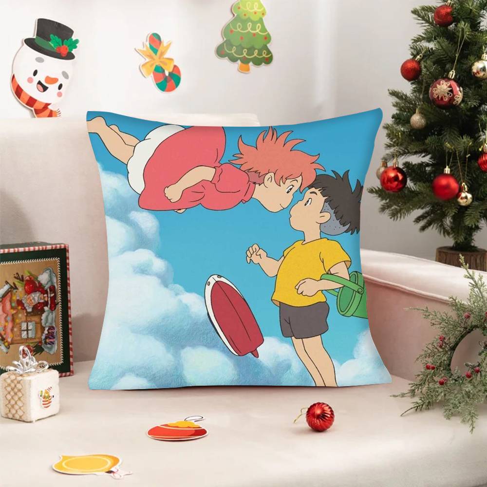 Наволочки с изображением милого персонажа из аниме «P-Ponyo on the Cute Cliff» для подушек, диванов и мебели в гостиной, а также другие подарки для домашнего декора.