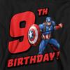 Captain America Childrens/Kids Heather Pull Over 9th Birthday Hoodie