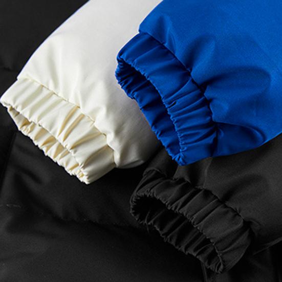 Пальто из хлопка с капюшоном и завязками на шнурке, с длинными рукавами, в стиле пэчворк, имитация двух частей, пуховое