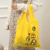 Reusable Shopping Bag Large Capacity Strong Load-bearing Waterproof Cartoon Animal Theme Foldable Grocery Tote Pouch
