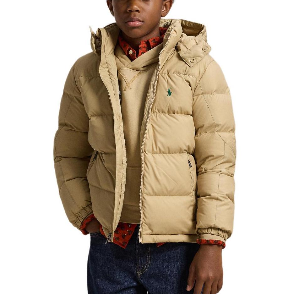 Polo Ralph Lauren Down Jacket Hooded Waterproof Half High Collar Kids Kids Jacket CWPOOTWY6020386-250