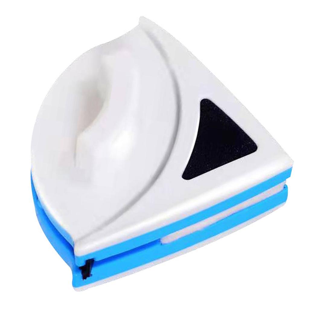 Магнитный очиститель окон, синий треугольный односторонний магнитный стеклоочиститель, щетка для мытья стекол