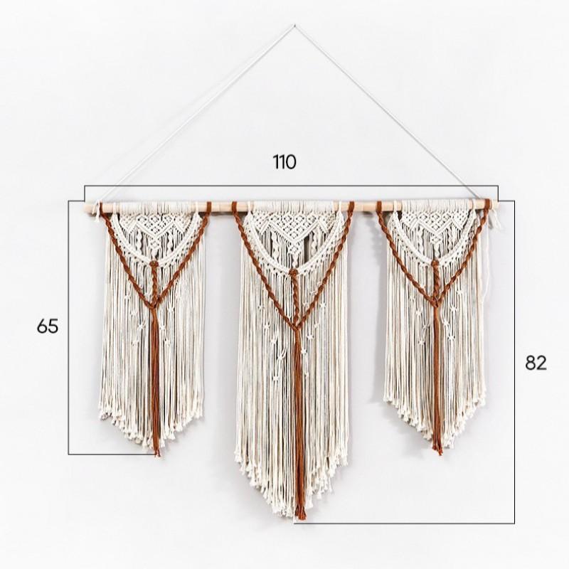 Handwoven Bohemian Tapestry Wall Hanging Decor Living Room Bedroom Minimalist Cotton Macrame Door Divider